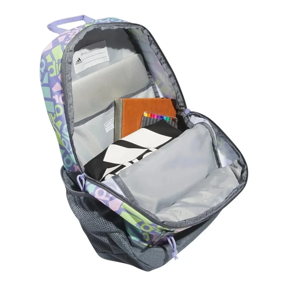Adidas Young BTS Creator 2 Backpack School Bag Multi Collage Light Purple